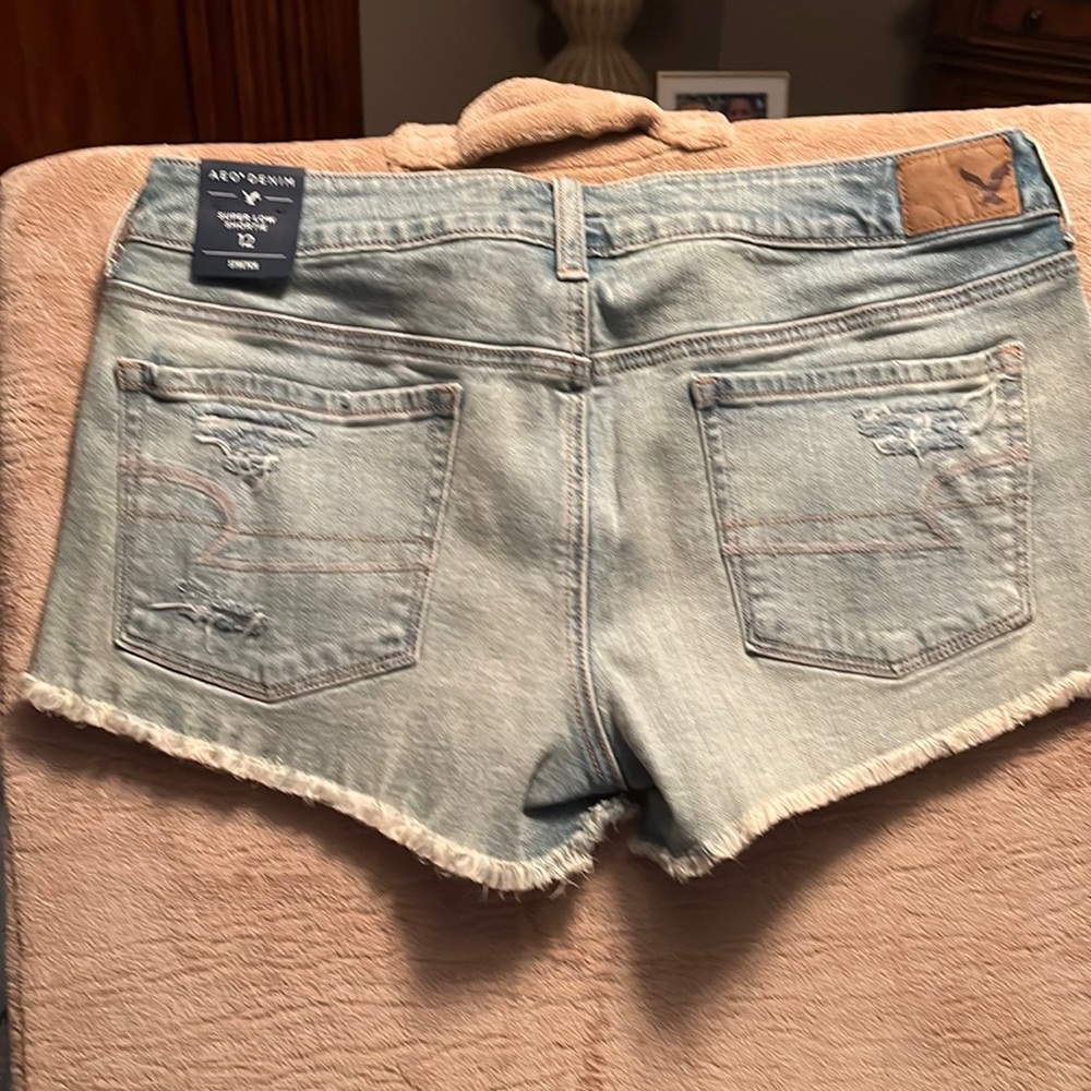 NEW American Eagle faded blue shorts